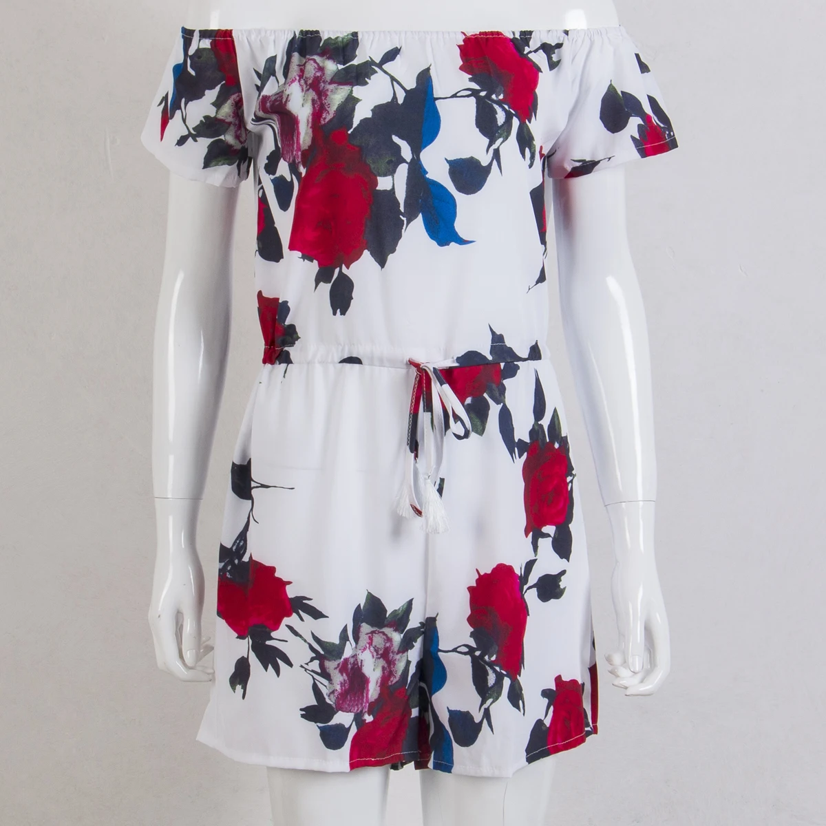 Новый Модный женский летний топ с открытыми плечами комбинезон Клубная одежда