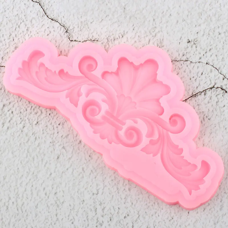 DIY Scroll Relief Cake Border Silicone Molds Cupcake Topper Fondant Decorating Tools Candy Clay Chocolate Gumpaste Moulds | Дом и сад