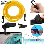 Регулируемый эластичный ремень для тренировок в бассейне, эластичная лента из латекса, 4 м