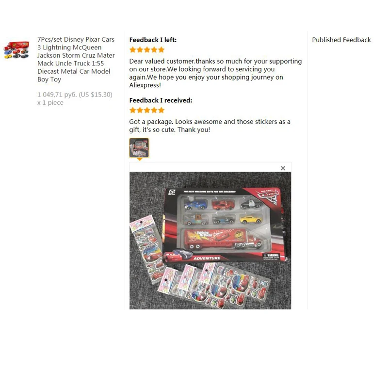 7 шт./компл. disney "тачки 3 Lightning McQueen Джексон Storm Крус Mater Мак дядя грузовик 1:55 литья под давлением металлический автомобиль модель игрушка для мальчиков