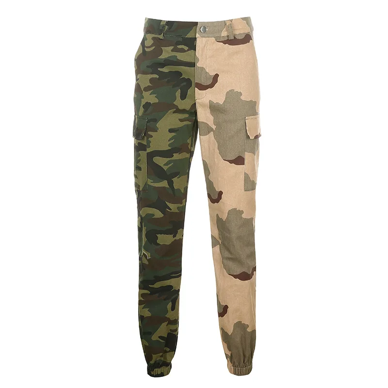 

Sweatpants Women Summer New Desert Camouflage Color Matching Casual Cargo Pants Women Ankle Banded Pants