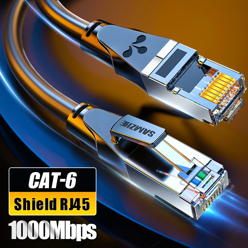 SAMZHE CAT6 круглый Ethernet кабель Cat6 Lan RJ 45 сетевой Патч-корд для ноутбука маршрутизатор