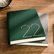 Carnet de notes 2022 planificateur quotidien, calendrier 365 jours septembre 2021 carnet de notes gestion du temps de travail au bureau