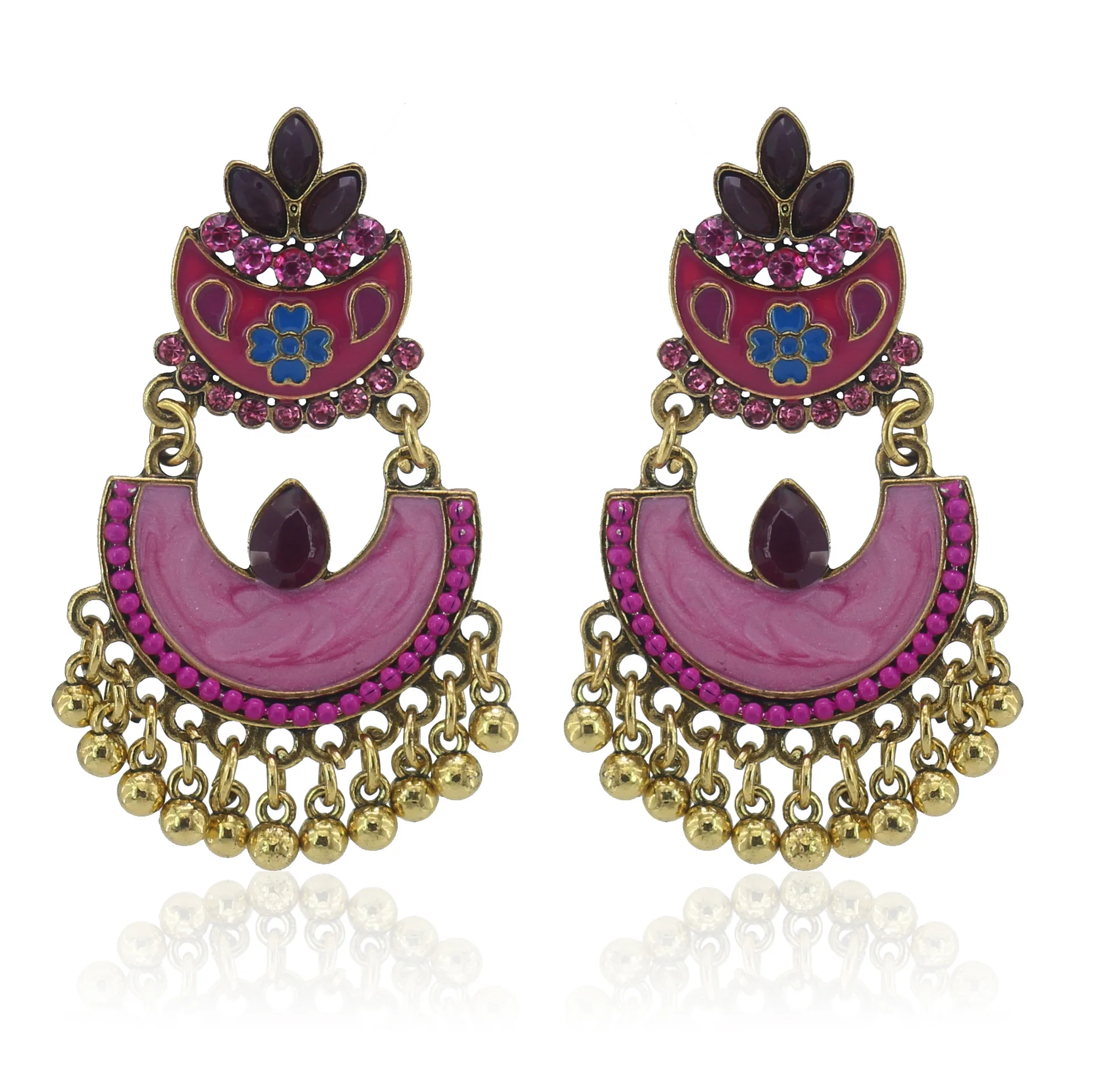 Серьги подвески с золотистым жемчугом крупные полимерные сережки длинными