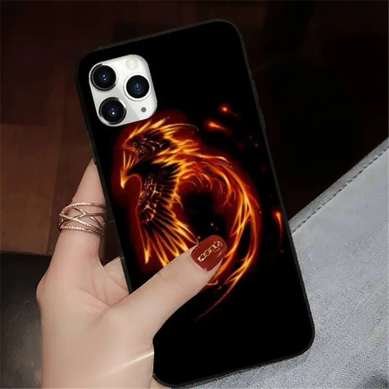 

Cool Animal Phoenix Flamingo Phone Case for iPhone 7 8 11 12 Pro X XS Max XR Samsung A S 10 20 50 Plus pro funda