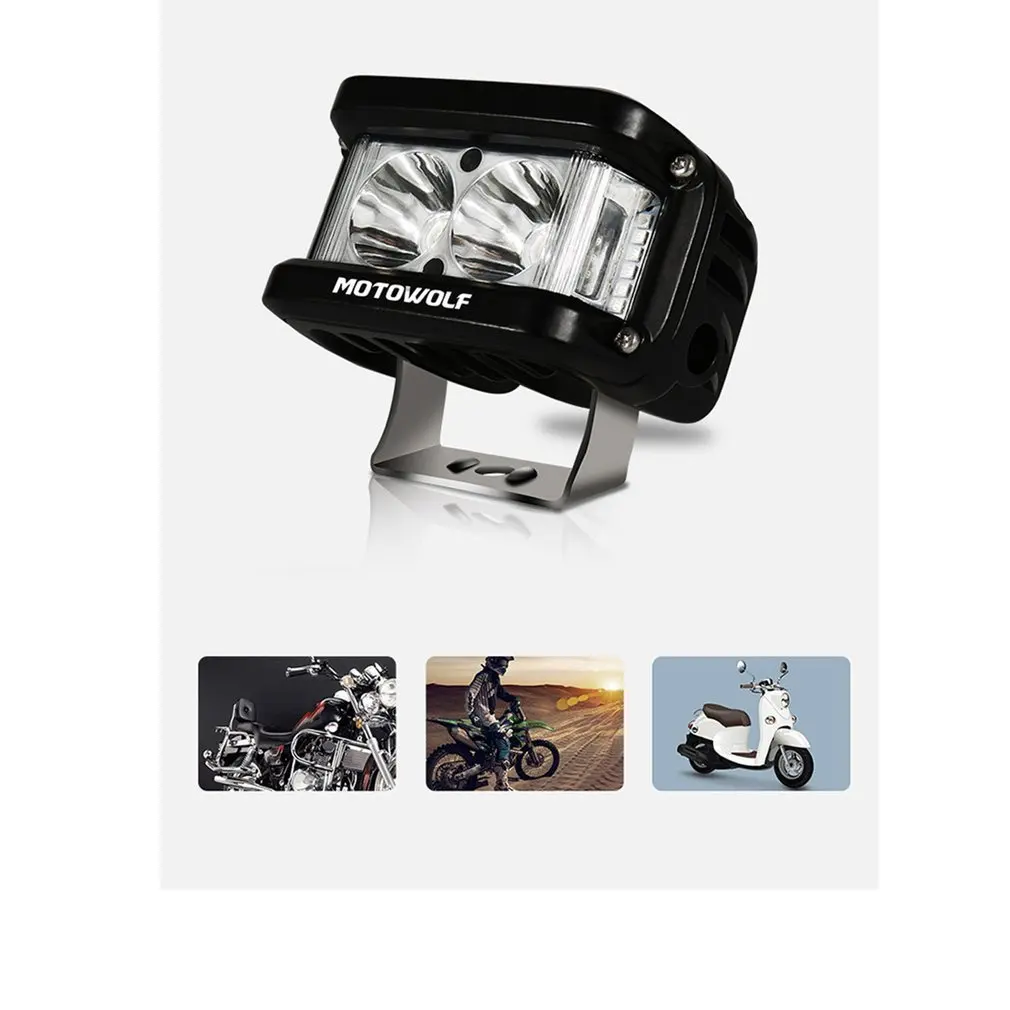 MOTOWOLF 12 в-72 в 25 Вт Светодиодный прожектор для мотоцикла квадроцикла лодки
