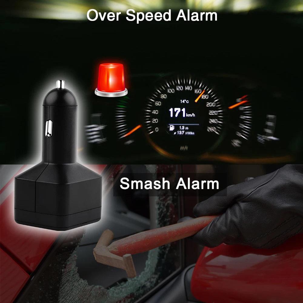 Автомобильный gps трекер Авто 2 двойной зарядное устройство USB быстрая зарядка