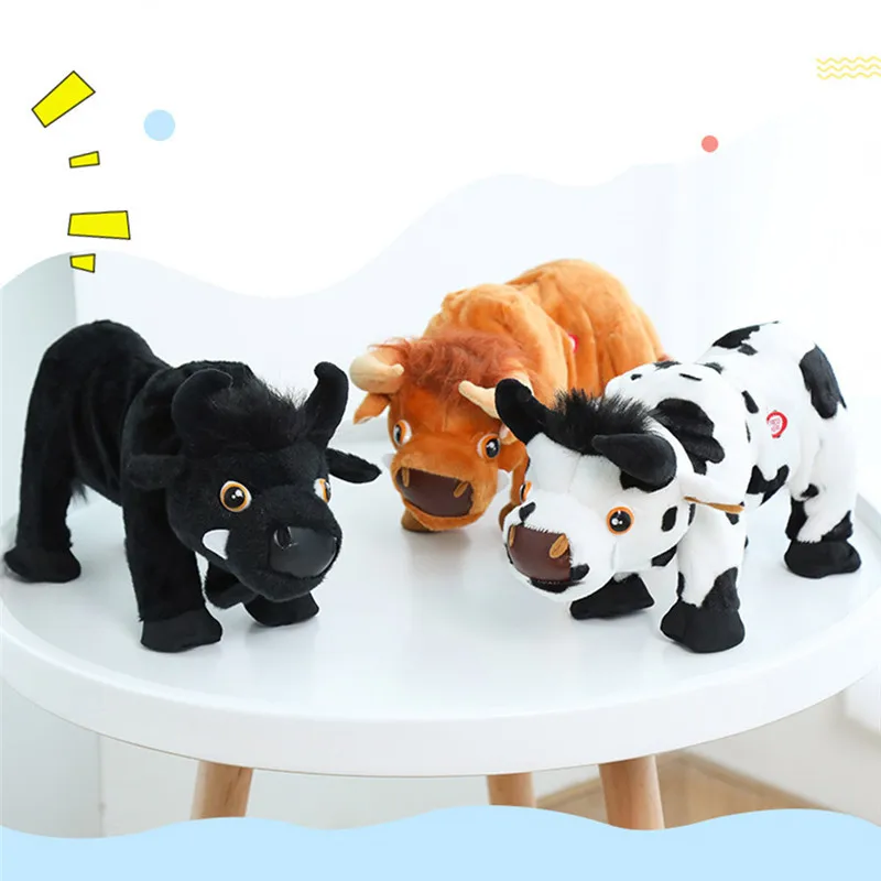 

New Brazilian Bullfighting Electric Plush Toys Electronic Plush Animal Toys Children's Toys Birthday Gifts