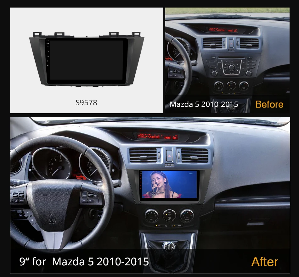 Автомобильное радио K7 Ownice 2 Din Android 10 0 для Mazda 5 2010 - 2015 с 8-ядерным процессором A75 * + A55