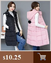 Winter vest women long vest Casual Slim thick warm Autumn hooded sleeveless waistcoat long zipper winter vest female M-3XL