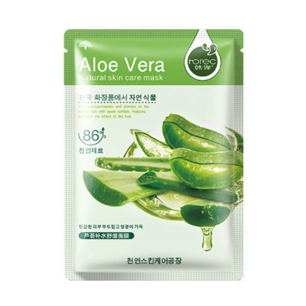 1 шт. увлажняющая маска для лица с алоэ медовыми оливками гранатом отбеливание