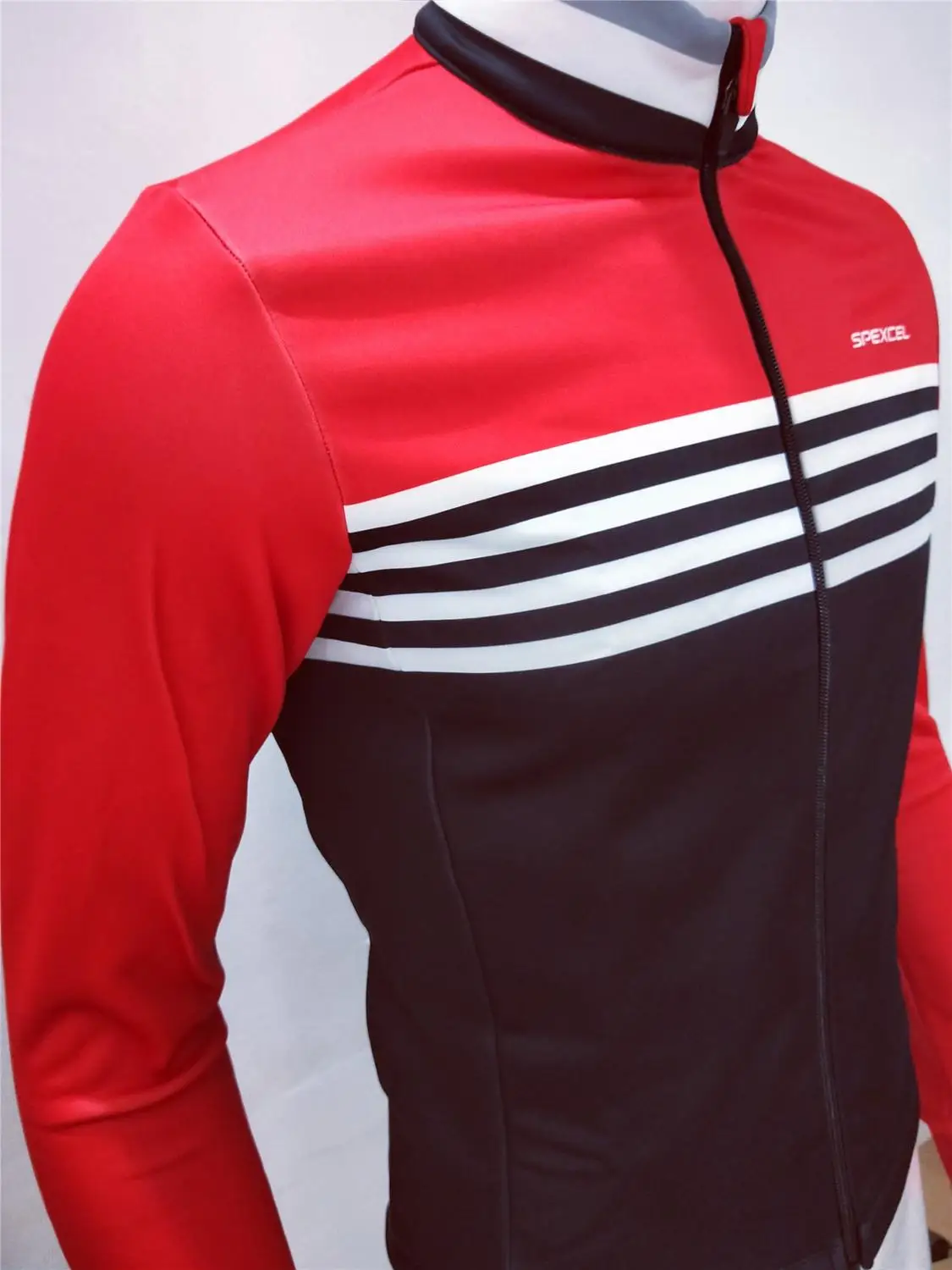 2019 SPEXCEL Полосатая Зимняя Теплая Флисовая веломайка теплая профессиональная Mtb с