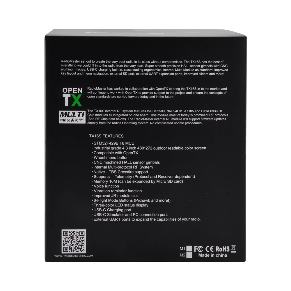 radiomaster tx16s se 24g 16ch cc2500 frsky s fhss протокол rf системы open