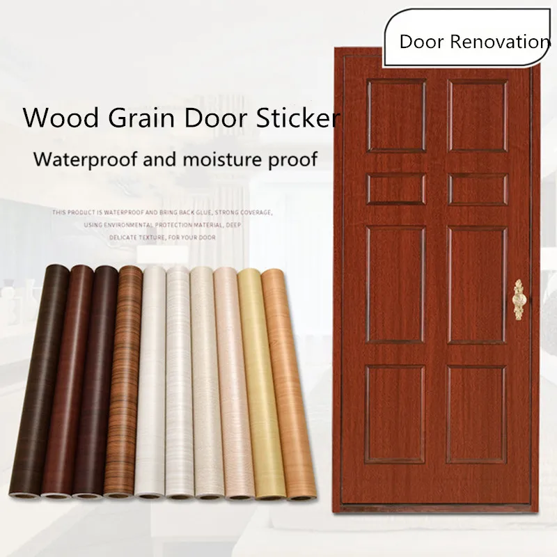 Деревянное зерно Стикеры водостойкие самоклеящиеся обои деревянные обновления