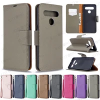 luxury fashion case for lg k61 k51 k50 k42 k40 q60 stylo 5 pu leather wallet stand shockproof with lanyard full protection cover