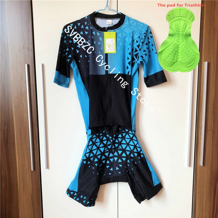 2-Pic Color Мужской спортивный костюм для триатлона, спортивная одежда, Ropa Ciclismo Maillot, Быстросохнущий комплект одежды из Джерси для велоспорта - Цвет: 2-Pic Color