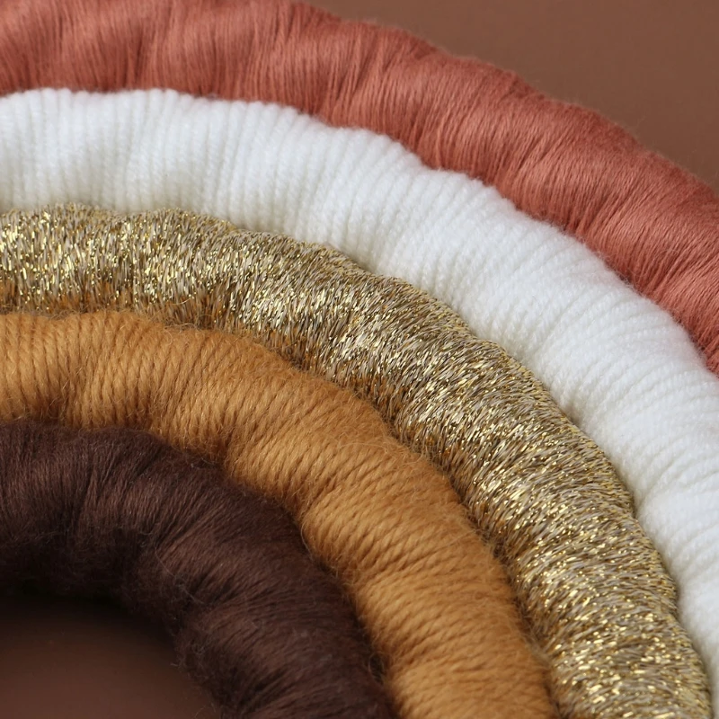 

5 Layers Rainbow Wall Decor Baby Kids Room Decor Colorful Tapestry Wall Hanging P31D