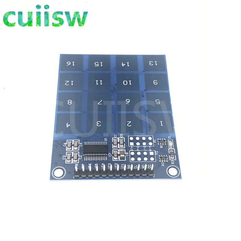 TTP229 16-канальный 16-полосный цифровой емкостный сенсорный модуль переключателя