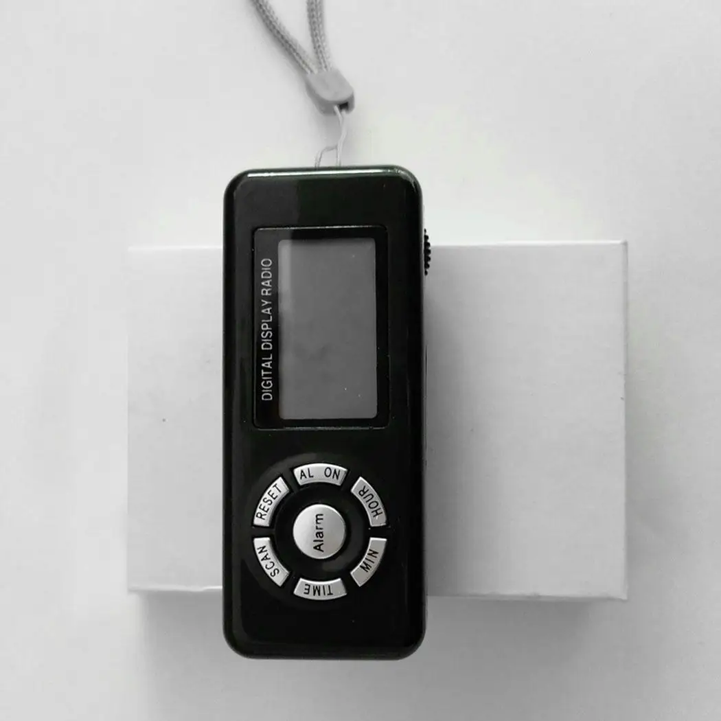 Цифровое радио FM Частотный цифровой дисплей 3V lcd 85dB 30g 88-108 MHZ Экран один щелчок