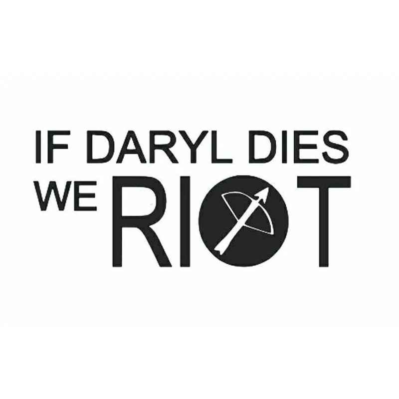 Черные/серебряные Ходячие мертвецы If Daryl матрица мы райот автомобильная наклейка