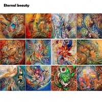 5d diy diamond painting abstract beautiful peacock needlework oil paintings mosaic art cross stitch kits home decor embroidery