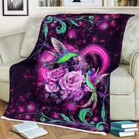 love hummingbirds fleece blanket 3d full printed wearable blanket adults for kids warm sherpa blanket drop shipping
