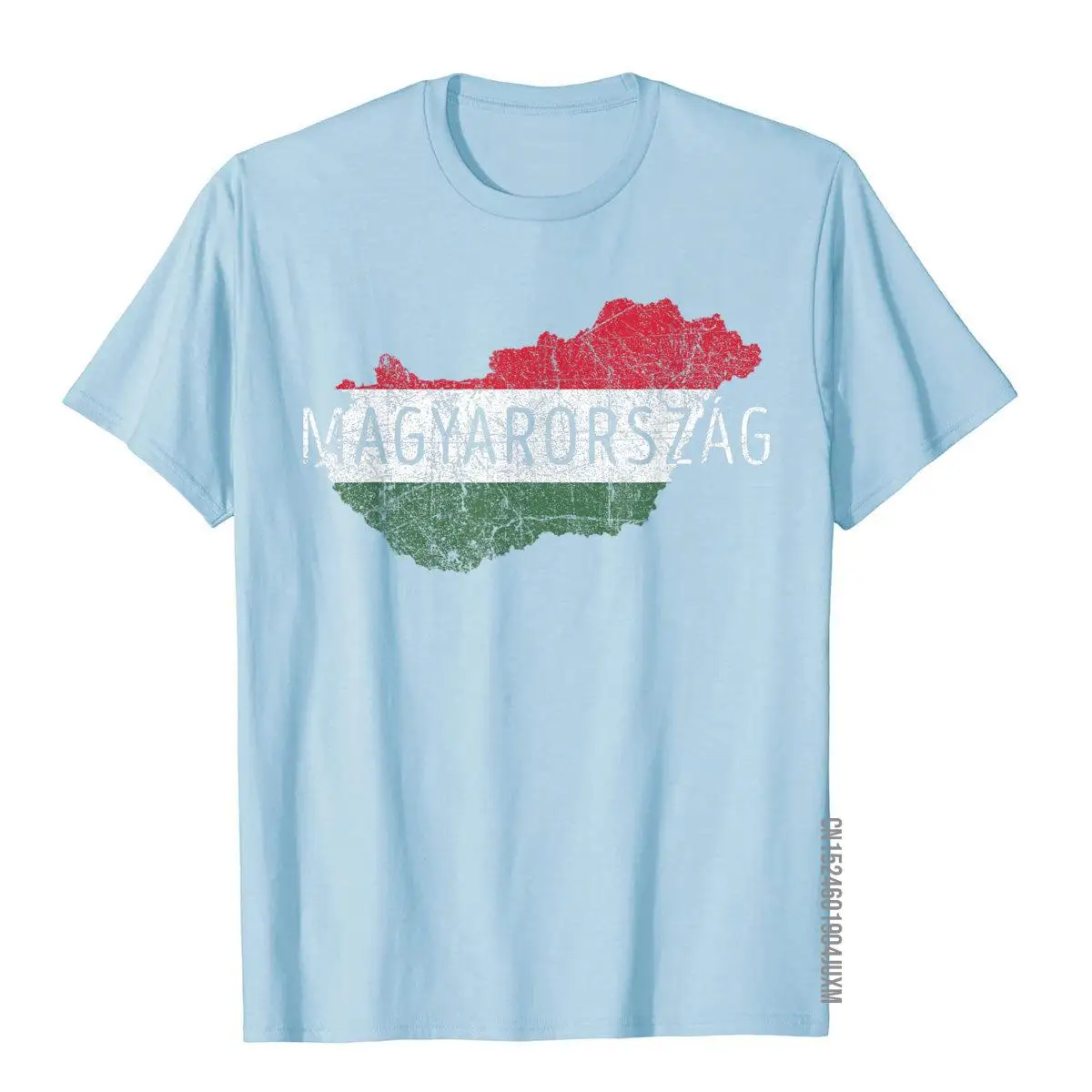 Сувенирная футболка Magyarorszag в венгерском стиле с картой и флагом Хлопковая