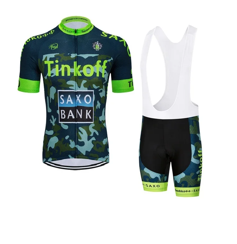 Saxo Bank Tinkoff Ropa Ciclismo/ciclo Ropa Ciclismo Спортивная одежда/bicicleta de carreras Ropa Ciclismo Джерси 9D нагрудник шорты - Цвет: C4