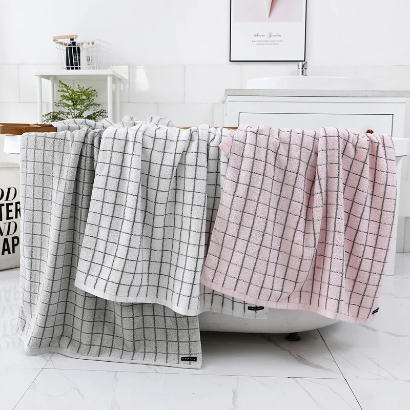 100 cotton bath beach towel sets for adults 2pcsset face cleaning gift towels bathroom 34cm74cm1pc bath towel 70cm140cm1pc free global shipping