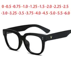 Очки большие квадратные для мужчин и женщин, роскошные винтажные, при недостаточной освещенности, с 0-0,5,-0,75,-1,0,-1,5,-2,0 до-6,0