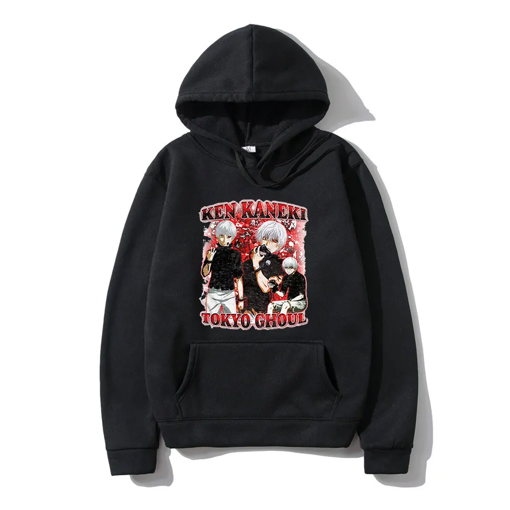 

Japanese Anime Kaneki Ken Tokyo Ghoul 2021 Hot Sale Fun Print Winter Long Sleeves Thick Loose Leisure Sport Unisex Hoodie