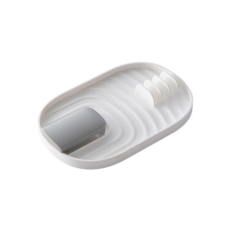 

Kitchen Shelves Seated Pot Lid Rack Plastic Spatula Rack Countertop Soup Spoon Chopsticks Storage Multifunction Stand Containers