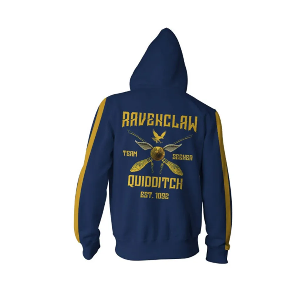 Wizardry Gryffindor Slytherin Ravenclaw косплей костюм для мужчин и женщин толстовки пуловер Trackusits Повседневная куртка на молнии