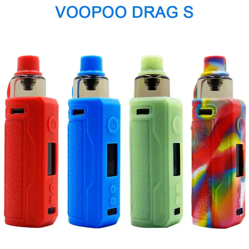 

Protective Silicone Skull head Cover case for VOOPOO Drag S Pod Kit E-cigarette Silicon skin Sleeve Wrap shell gel