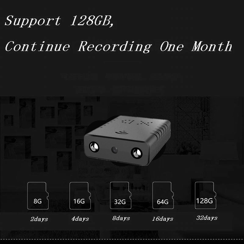 Беспроводная WiFi 4K Ultra HD 1080P Мини ip-камера широкоугольная Скрытая веб-камера с функцией обнаружения движения с ночным видением