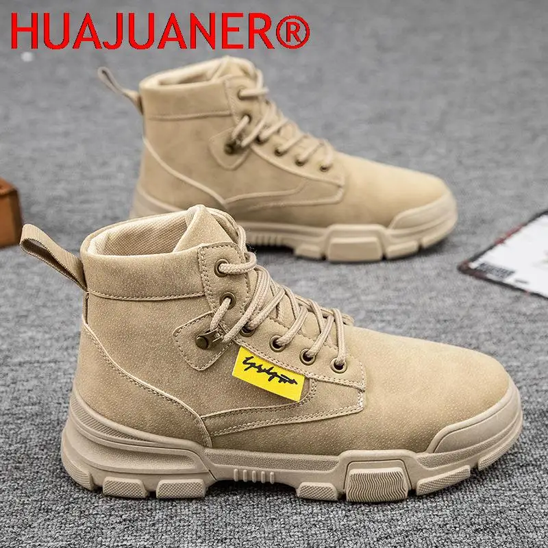 

2022 Autumn New Men's Boots Retro Martin Boots Men's Korean Version of The Trend High-top Tooling Boots All-match Boots