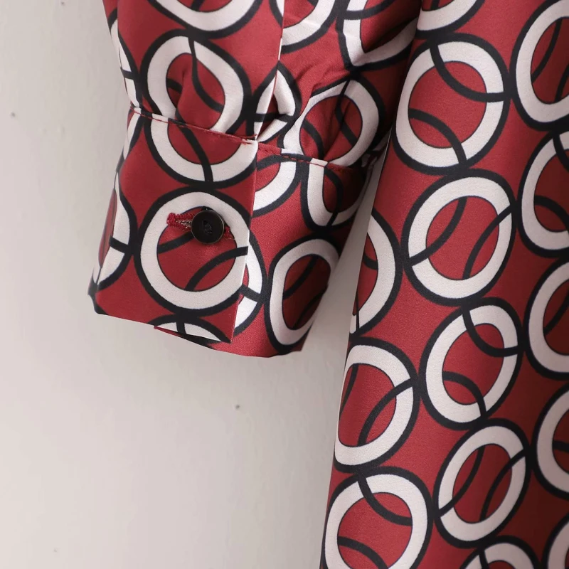 

PUWD Vinatge Woman Printed Sashes Patchwork Shirt Dresses 2021 Spring Elegant Laides Party Long Dresses Female Chic Soft Dress