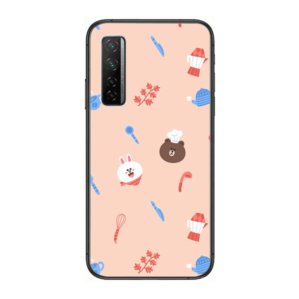 

Animation theme Phone Case For Huawei Nova p10 lite 7 6 5 4 3 Pro i p Smart ZBlack Etui 3D Coque Painting Hoesje