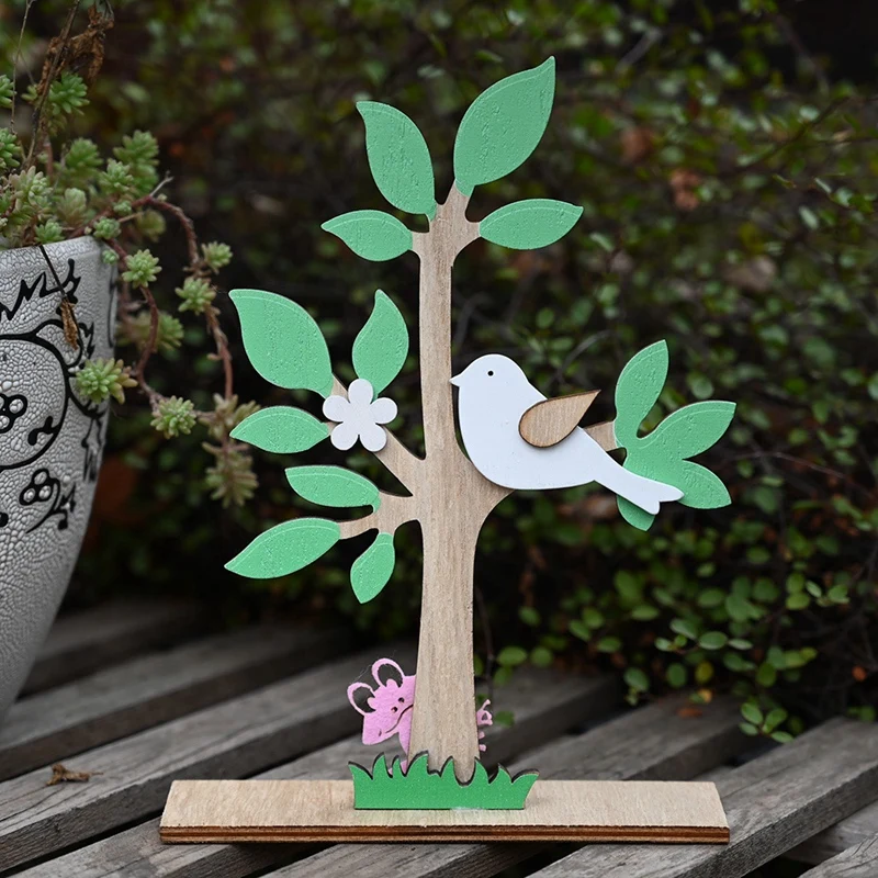 Пасхальные деревянные елочные украшения товары для вечеринки праздничную