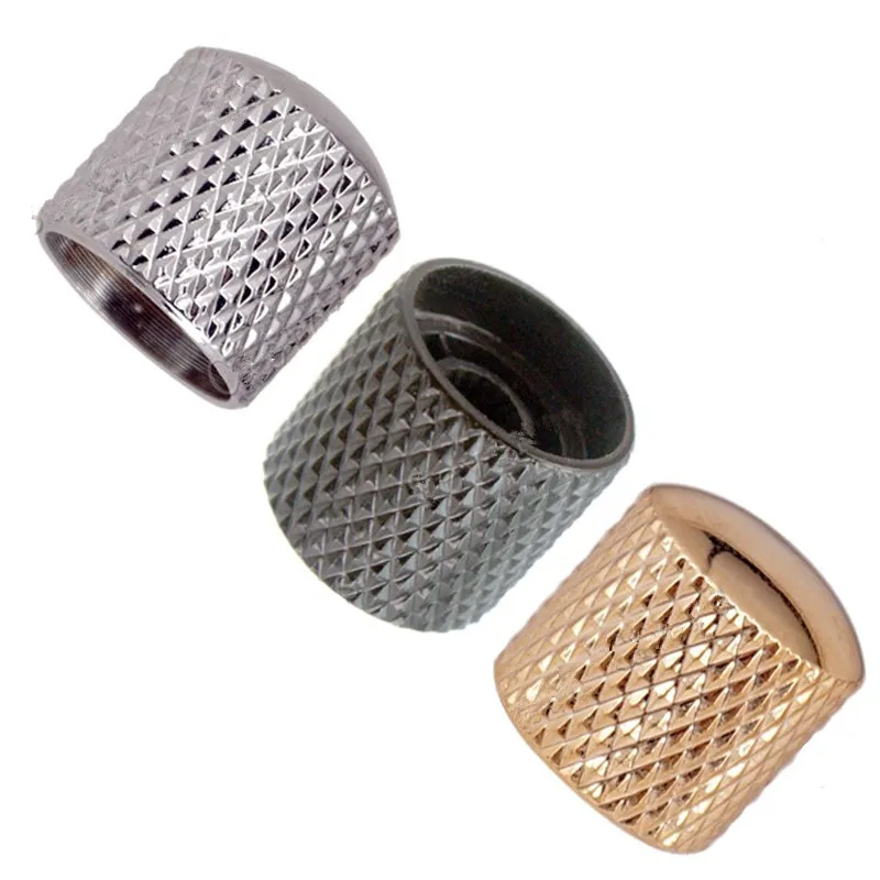 

Купольные ручки регулировки громкости и тона для гитары, металлические, 4 шт., накатанный ствол, цвет золотой пистолет, аксессуары для гитары