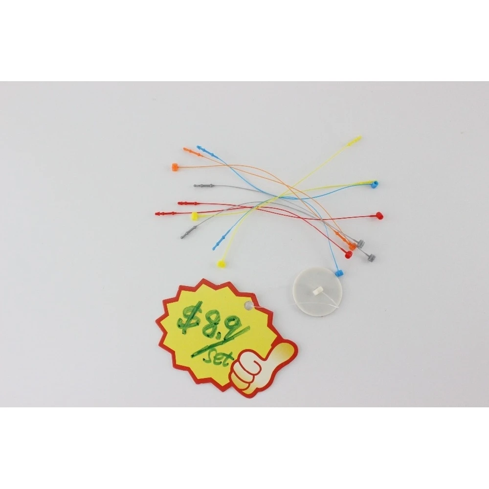 2000 шт. 13 см ПВХ пластиковая оснастка ярлык для кнопок знаков билетов карт