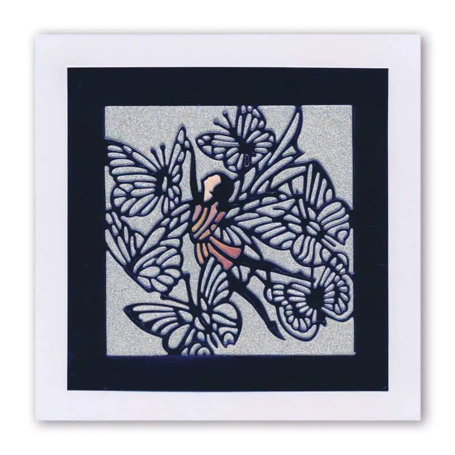 QWELL Elve фоновые металлические штампы для скрапбукинга и изготовления карт