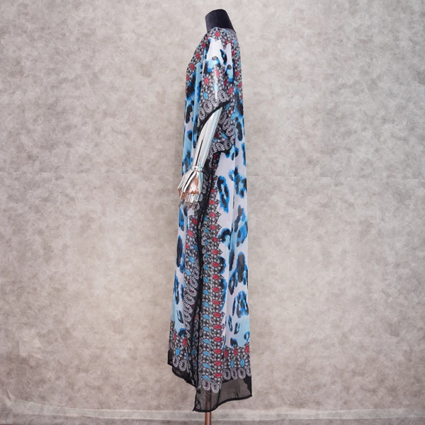 2020 сексуальное бикини накидка богемный стиль с принтом v образный вырез рукав