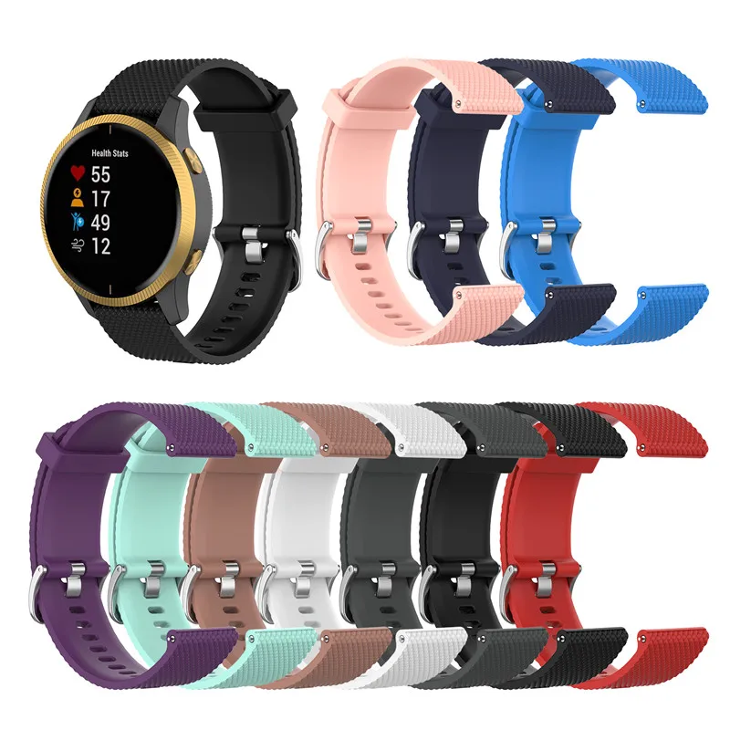 For Venu2 Bracelet Smart Watch Band For Garmin Venu SQ/2S/2/Vivoactive 4S 4 3 Silicone Wristband Replacement Strap Accessories