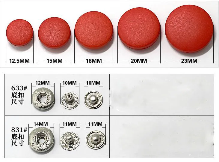 

Hotsale! 50pcs red black and white plastic quadruple button concealed button baseball suit invisible mother button plastic snaps
