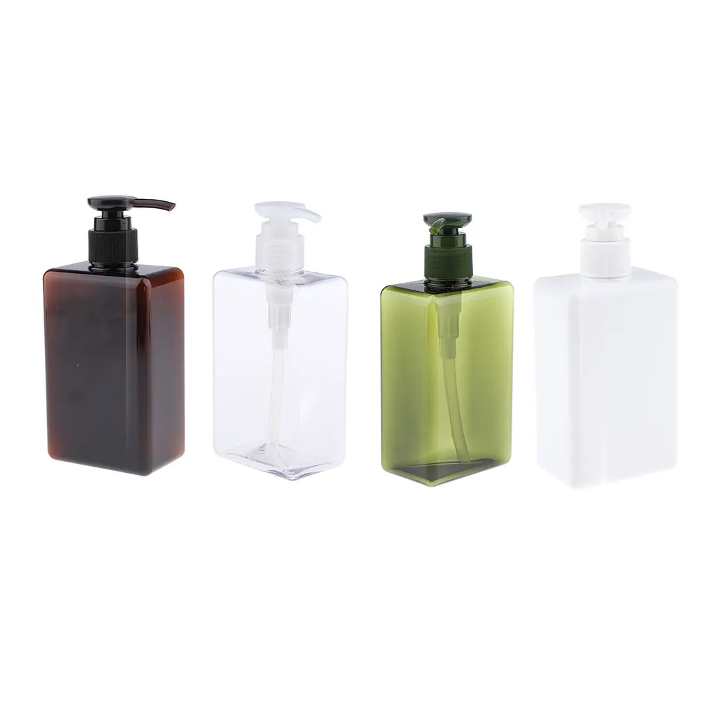 

4 шт. 280 мл PETG пустая бутылка для шампуня многоразовый контейнер для шампуня лосьон для мытья тела