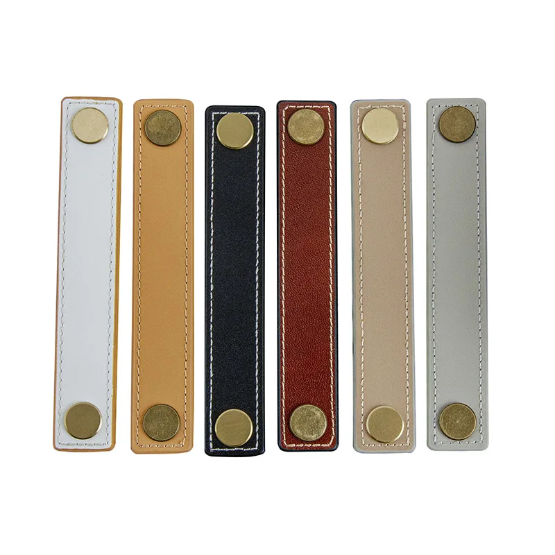 Итальянская двухсторонняя ручка из воловьей кожи для шкафа буфет шкаф Обувной