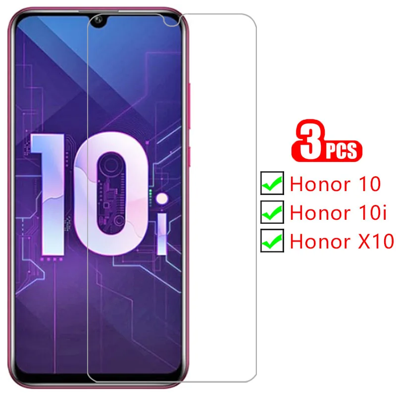 

protective tempered glass for huawei honor 10i x10 5g 10 screen protector on honor10i honorx10 honor10 i x i10 10x film honer 9h