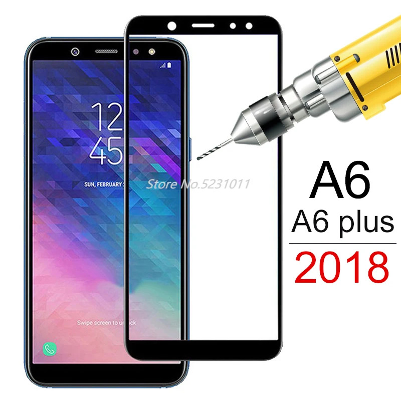 Защитный экран на Samsung Galaxy A6 A6plus A600F протектор экрана из закаленного стекла 2018