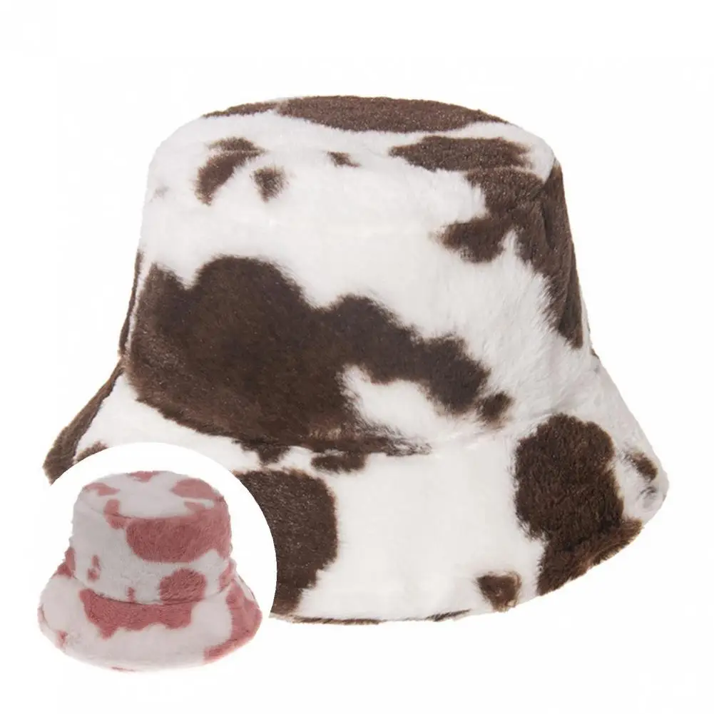 

Thickened Skin-friendly Warm Plush Unisex Bucket Hat Fashion Accessories